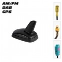 ANTENNA UNIVERSALE MULTIFUNZIONE ABS SHARK DESIGN - AM/FM - DAB - GPS