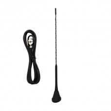 ANTENNA FIBERGLASS 410 MM. C/CAVO 4500 MM. ALFA-CITROEN-LANCIA-OPEL-PEUGEOT-RENAULT-TOYOTA-SKODA-SEAT-VW