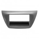 MASCHERINA AUTORADIO 2XDIN C/CASSETTO METAL GREY : MITSUBISHI LANCER EVO '07>'08