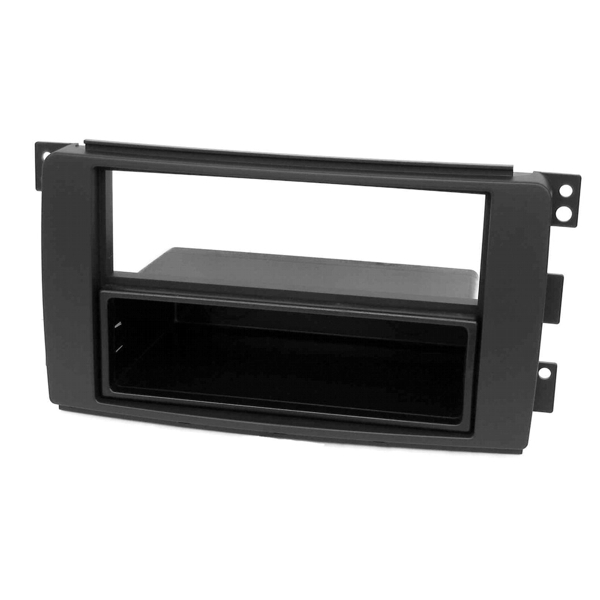 Mascherina Autoradio 2 DIN Fiat Panda (169) 2003-2012 Con Vano - Colore Grigio