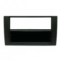 MASCHERINA AUTORADIO 2XISO BLACK : AUDI A4 '07>