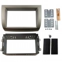 MASCHERINA AUTORADIO 2XDIN FITTING KIT GREY METAL LIGHT : LANCIA YPSILON '07>