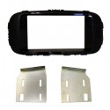 MASCHERINA AUTORADIO 2XDIN FITTING KIT SHINY BLACK : KIA SOUL '14> - CAR WITHOUT OEM NAVIGATION