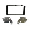 MASCHERINA AUTORADIO 2XDIN FITTING KIT SHINY BLACK : FIAT FULL-BACK - MITSUBISHI L200 '15>