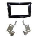 MASCHERINA AUTORADIO 2XDIN FITTING KIT SHINY BLACK : SSANGYONG TIVOLI '15>
