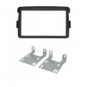 MASCHERINA AUTORADIO 2XDIN FITTING KIT BLACK : DACIA DUSTER '11> LODGY DOKKER '12> SANDERO '13>