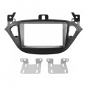 MASCHERINA AUTORADIO 2XDIN FITTING  SHINY BLACK : OPEL ADAM '13> CORSA '15>