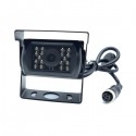 TELECAMERA AHD A COLORI INFRAROSSI CON BASE ORIENTABILE - 105° - 12/24 VOLT. - 15 MT. CAVO 4 POLI + RCA
