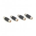 ADATTATORE AUDIO-VIDEO RCA 1 FEMALE > 1 FEMALE - CONFEZIONE 4 PCS