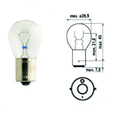 LAMPADA S25 - 12 VOLT P21W 1 FILAMENTO