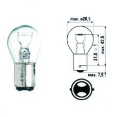 LAMPADA S25 - 12 VOLT P21/5W 2 FILAMENTI