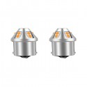 LAMPADE A LED CAN BUS NO ERROR 12 VOLT. SHORT BAU15S-1156-PY21W - 2800K LUCE ARANCIO - COPPIA