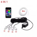 FIBRA OTTICA RGB 4 PUNTI LUCE CABLATI 8 MT. - BLUETOOTH CON APP