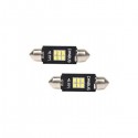 LAMPADE DI POSIZIONE 6 LED 12 VOLT. SILURO 41 MM. 5W - 6000K - COPPIA