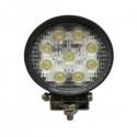 FARO DA LAVORO ROTONDO ALTA LUMINOSITA' - 2300 LUMEN - 9 LED DA 3 WATT - 12/24 VOLT.