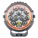 FARO DA LAVORO ROTONDO D. 128 MM. - 4650 LUMEN - BILUCE 12/48 LED - 60 WATT - 12/24 VOLT.